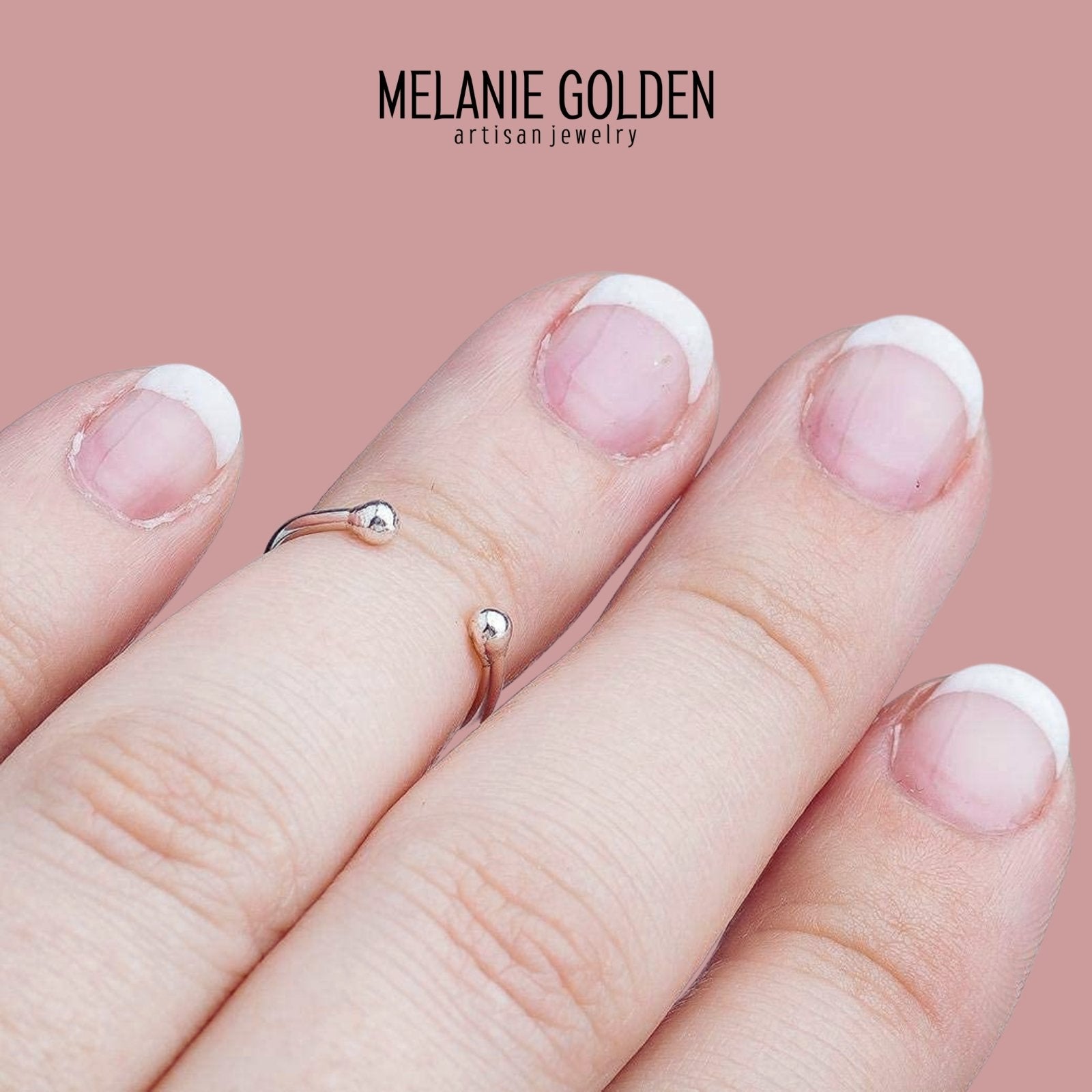 Bull Midi Ring - Melanie Golden Jewelry - midi, midi ring, ring band, ring bands, rings, silver
