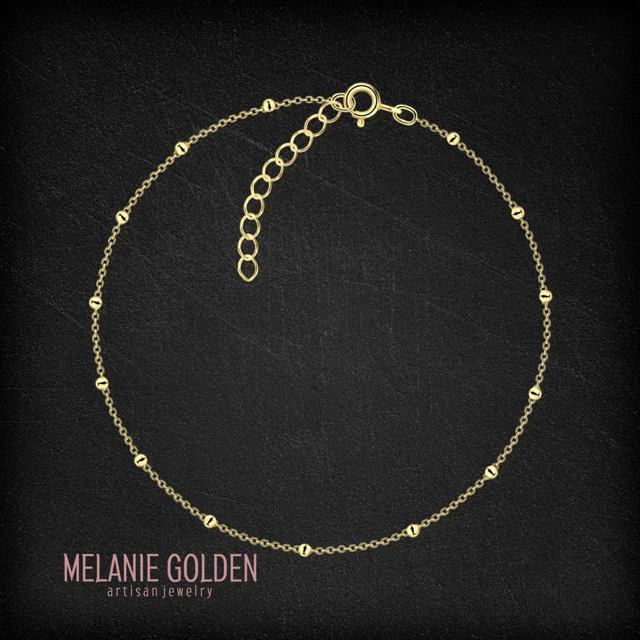Satellite Anklet - Melanie Golden Jewelry - anklet, anklets, minimal, minimal jewelry