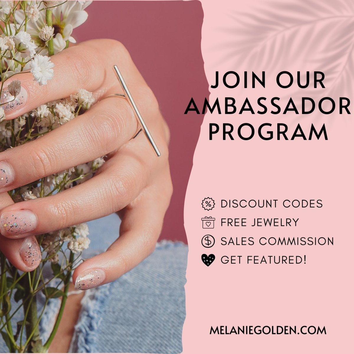Join our Ambassador Program! - Melanie Golden Jewelry - www.melaniegolden.com