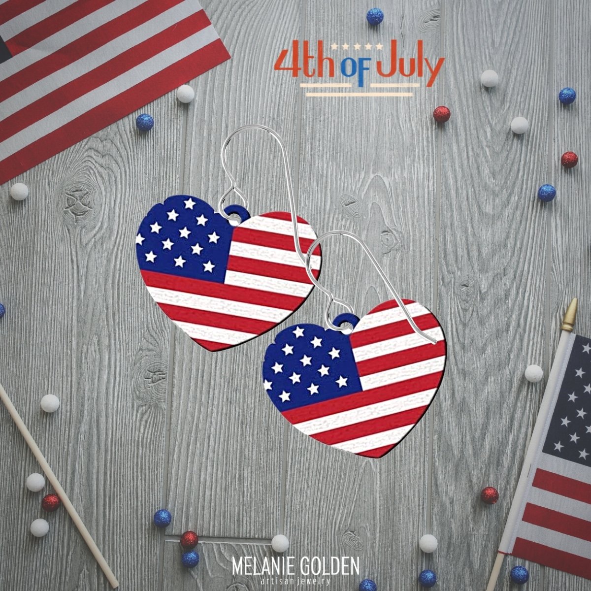 Fourth of July Jewelry - Melanie Golden Jewelry - www.melaniegolden.com - United States