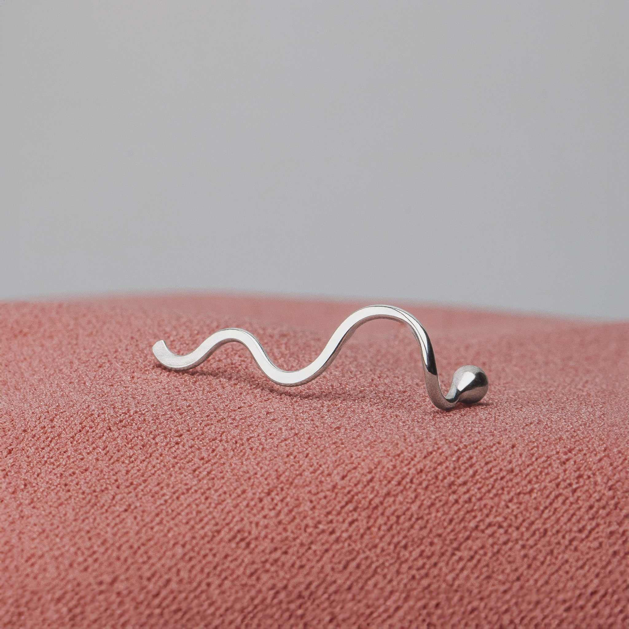 The Original Sterling Silver Wave Cartilage Earring Ear Climber | Helix Piercing Jewelry for Women and Girls