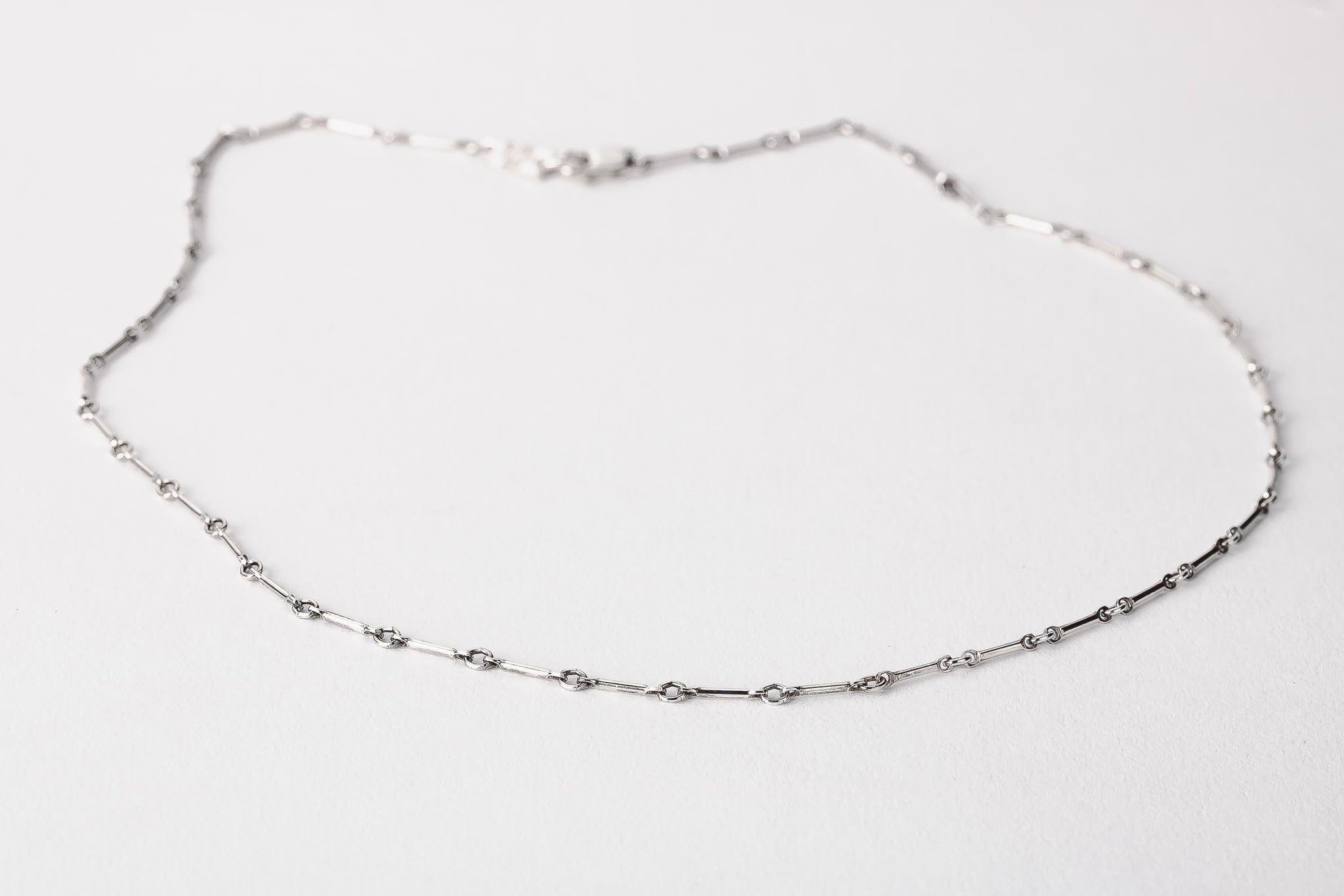 Renley Chain Necklace | Gold or Silver Dainty Minimalist Bar & Link Necklace | Classic Layering Chain | Gift for Her Wife Sister Friend