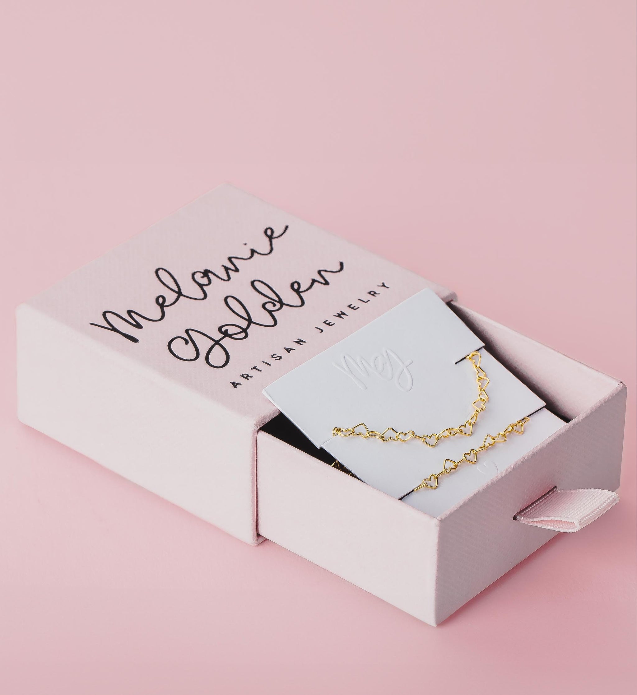 Heart Link Chain Anklet | Gold Silver or Rose Dainty Minimalist Love Ankle Bracelet | Sweet Romantic Open Heart Waterproof Gift for Her