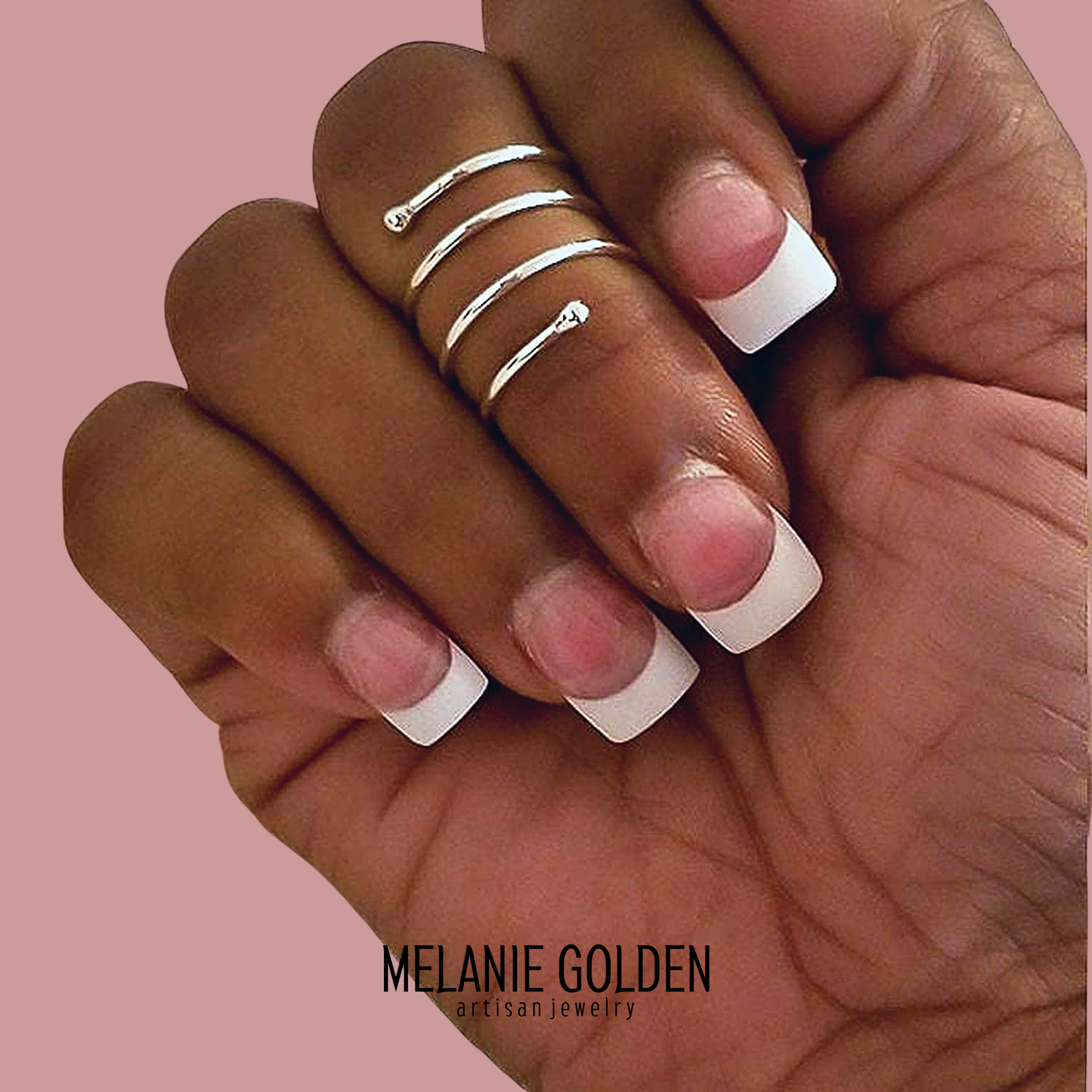 Spiral Bypass Ring - Melanie Golden Jewelry - _badge_bestseller, bestseller, everyday essentials, ring, ring band, silver