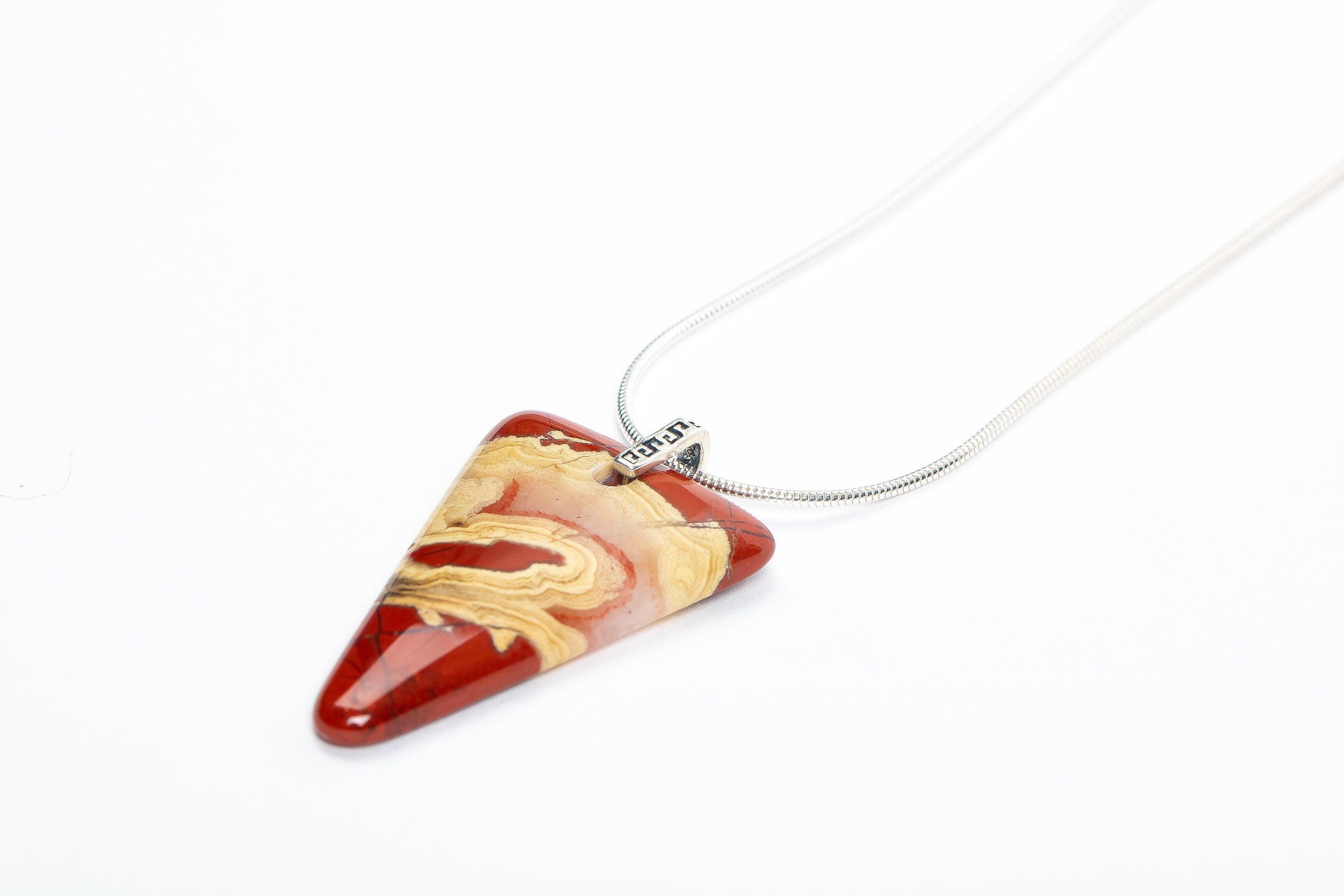 Long Red Jasper Necklace - Melanie Golden Jewelry - gemstone necklace, necklace