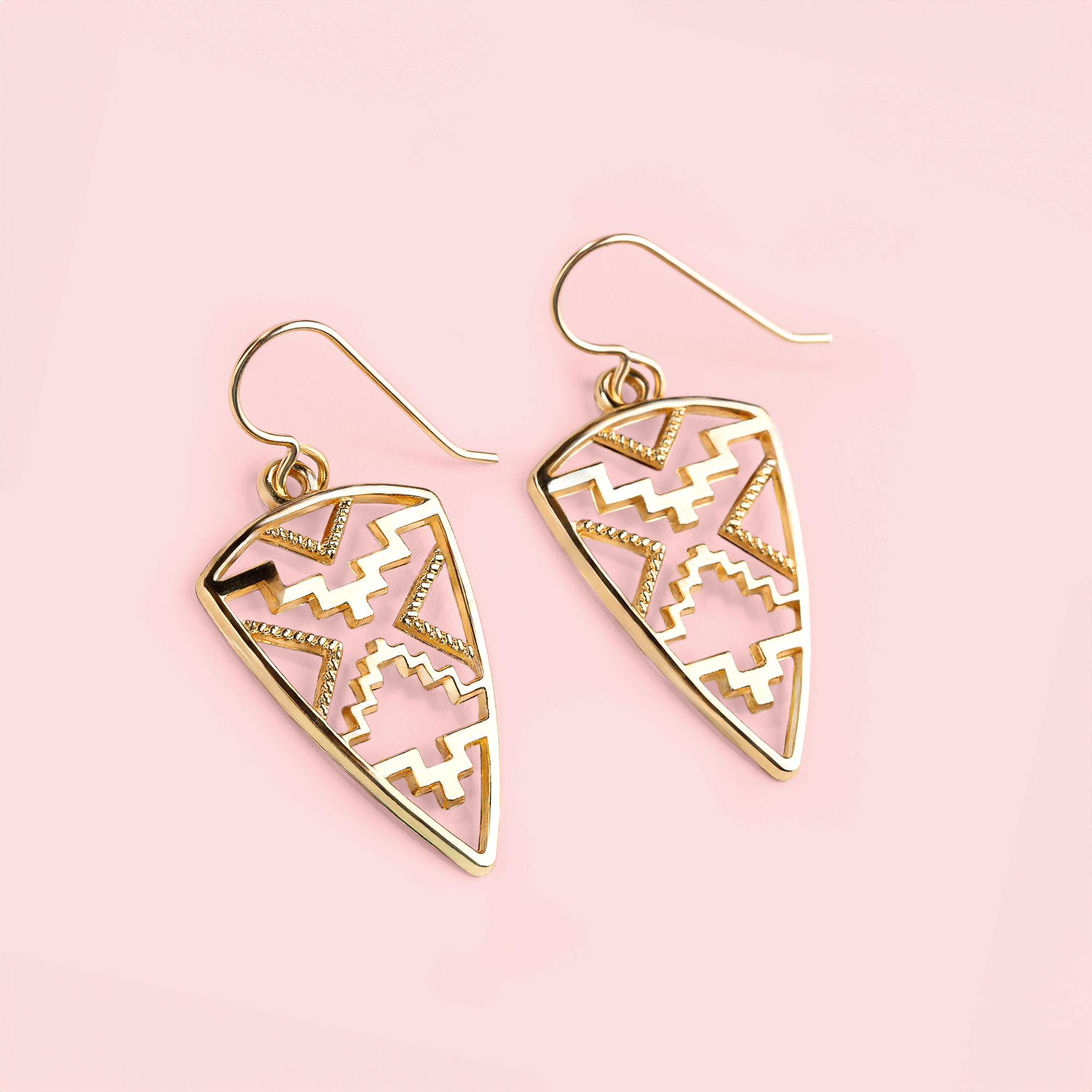 Gold Bohemian Boho Dangle Drop Earrings | Fun Golden Jewelry for Women