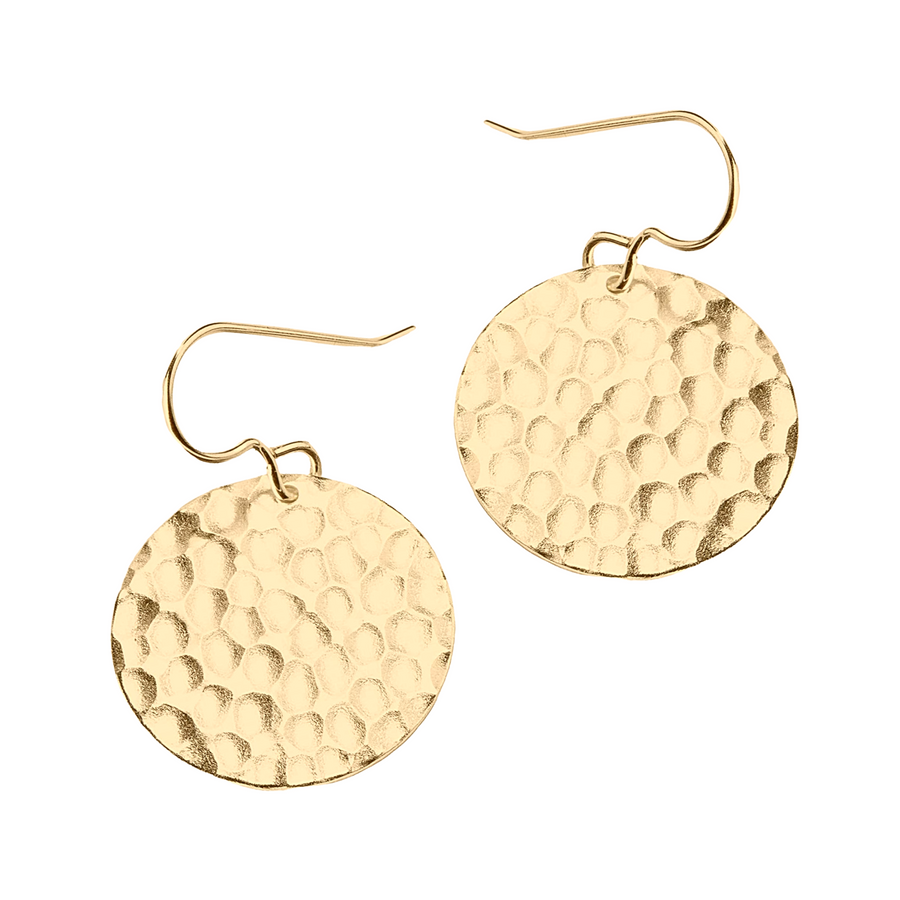 Hammered 2025 disk earrings