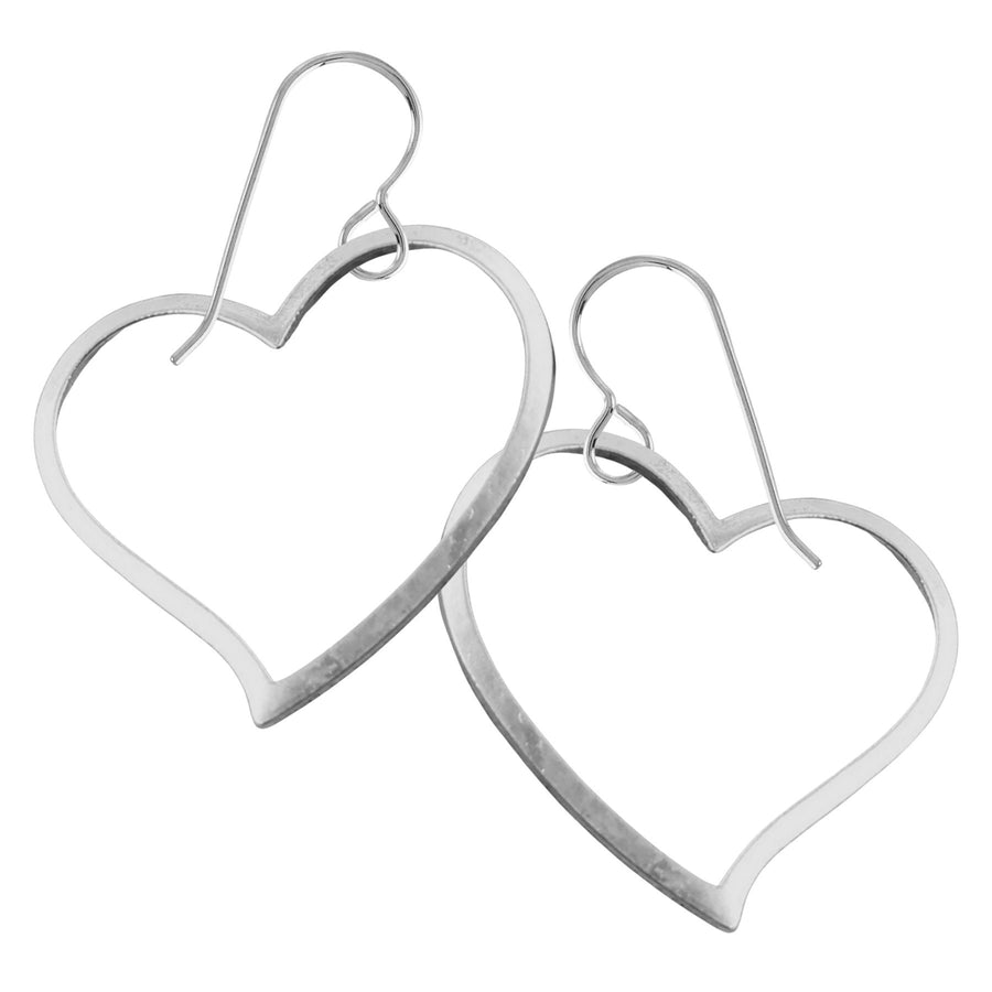 Heart Dangle Drop Earrings For Women And Girls | Valentines & Love Jewelry | Multiple Styles Available (Giant Heart Earrings)