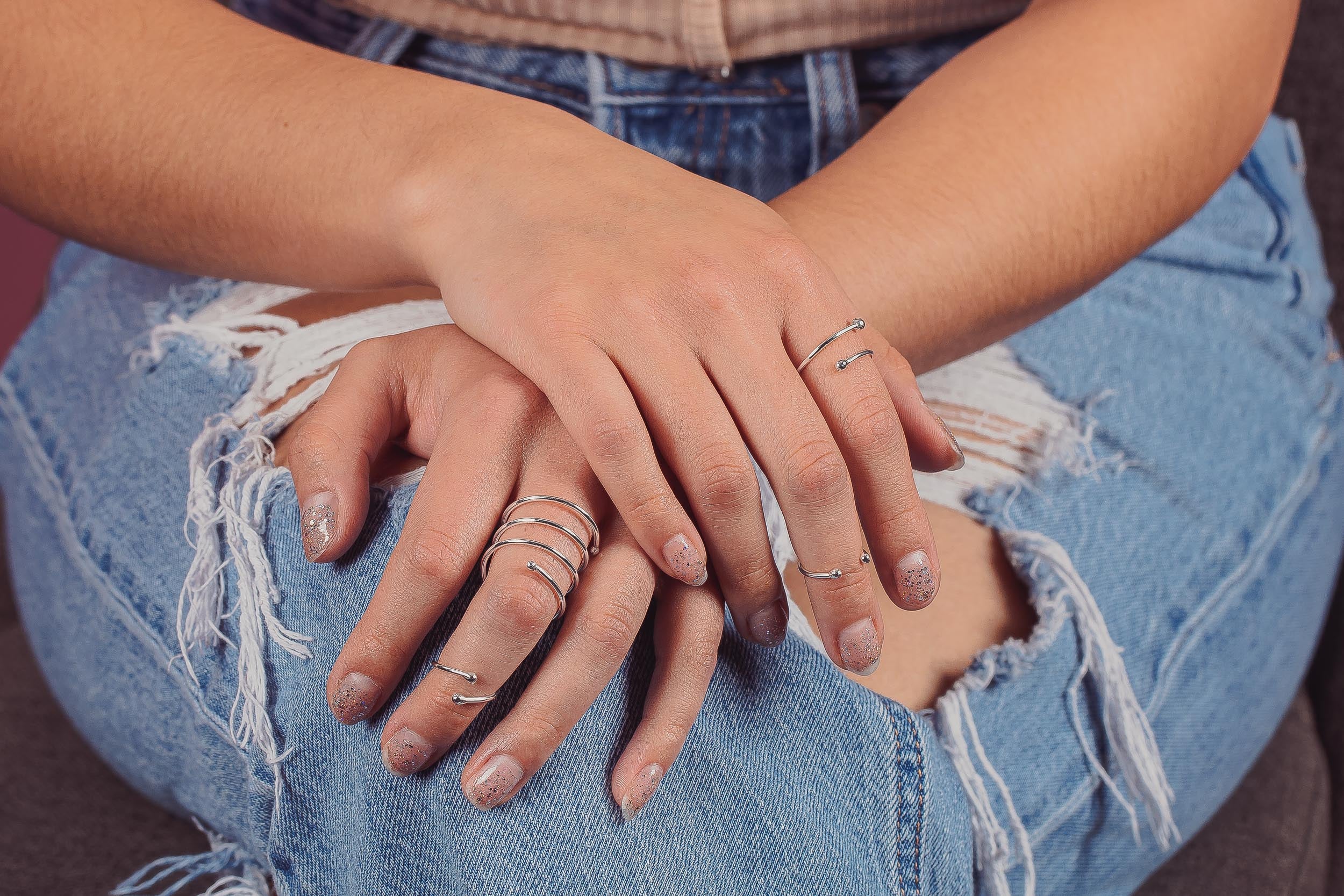 Spiral Bypass Ring - Melanie Golden Jewelry - _badge_bestseller, bestseller, everyday essentials, ring, ring band, silver