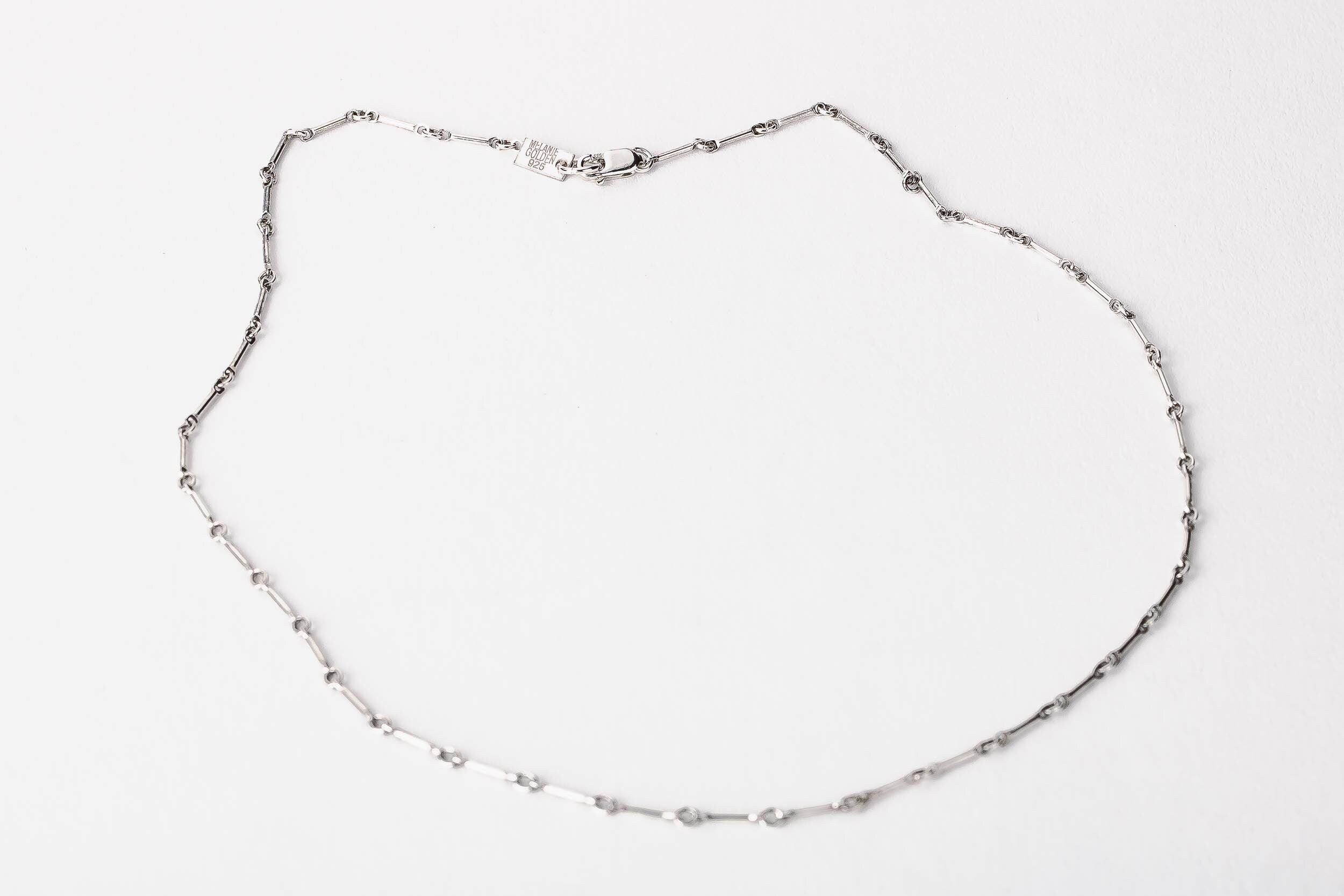 Renley Chain Necklace | Gold or Silver Dainty Minimalist Bar & Link Necklace | Classic Layering Chain | Gift for Her Wife Sister Friend