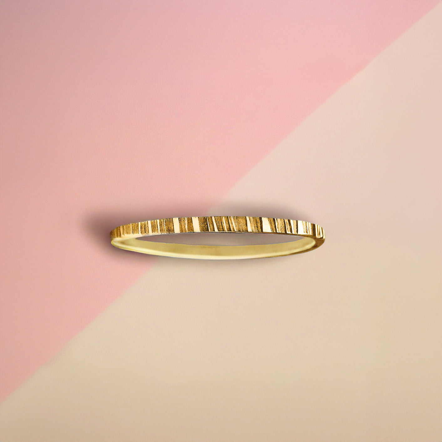 Rugged Trio | Set of 3 Mixed Metal Rugged Stacking Rings | Silver, Gold and Rose Gold | Lined Striped Hammered Stackable Stack Thin Bands