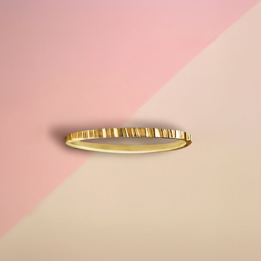 Rugged Trio | Set of 3 Mixed Metal Rugged Stacking Rings | Silver, Gold and Rose Gold | Lined Striped Hammered Stackable Stack Thin Bands