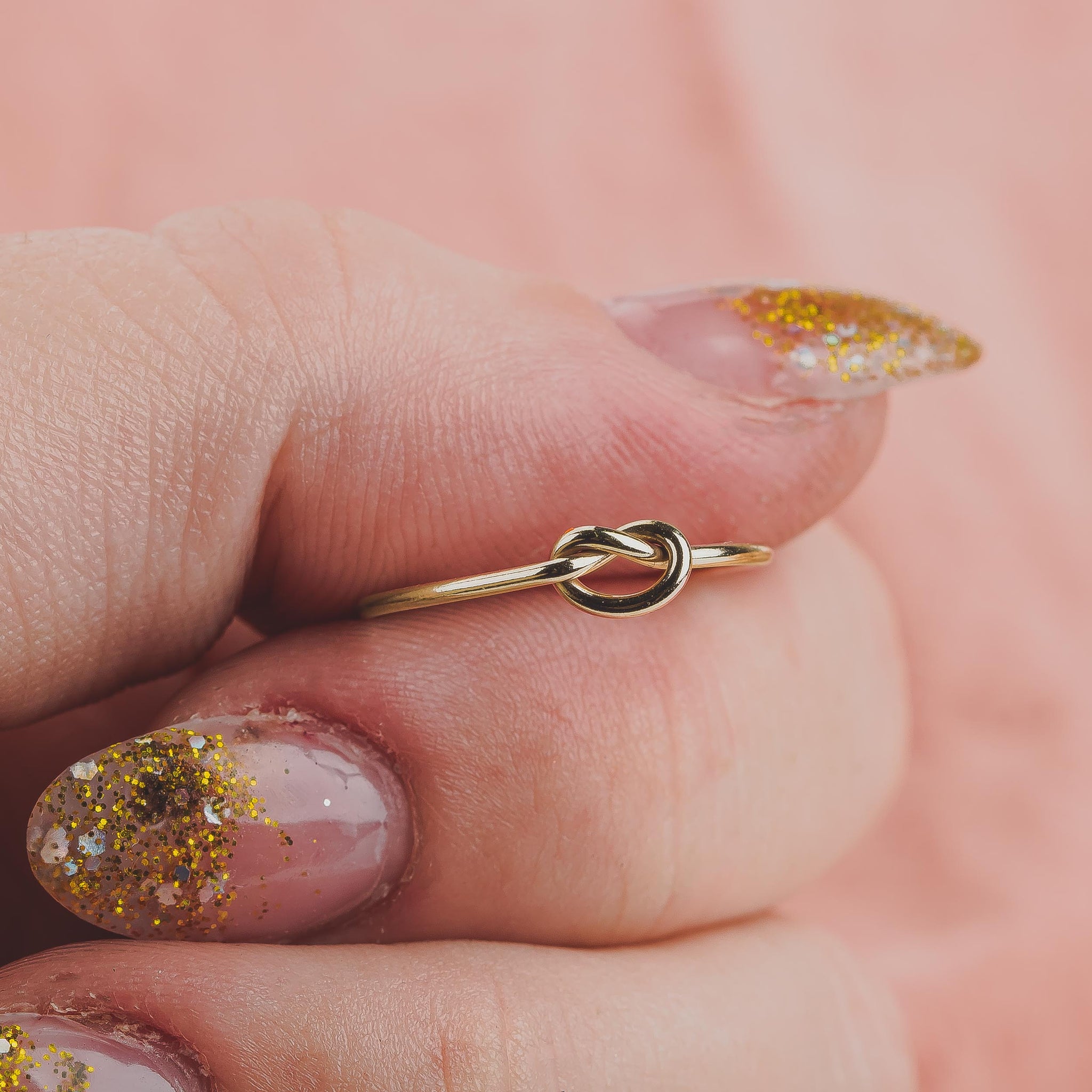 Love Knot Ring in Silver, Gold, or Rose Gold | Promise or Friendship Jewelry for Women and Girls | Comfort Fit USA Sizes 4-12