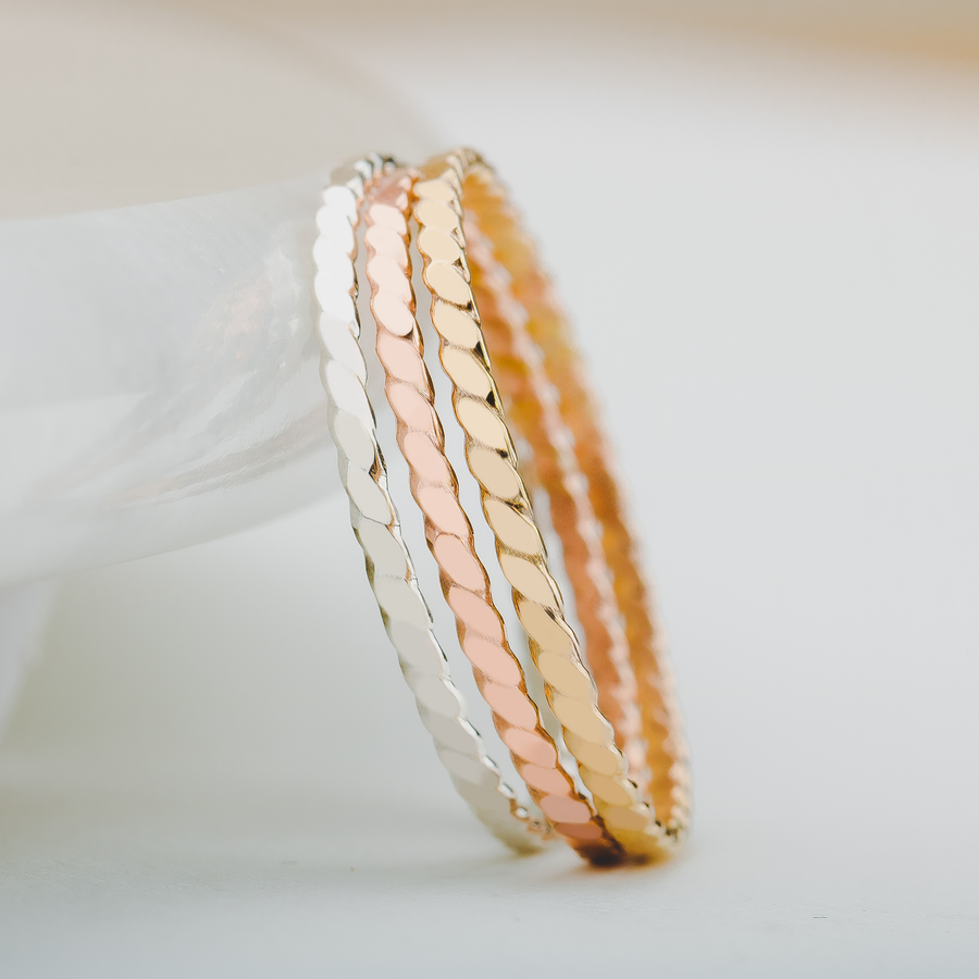 Trio of Helix Stacking Rings