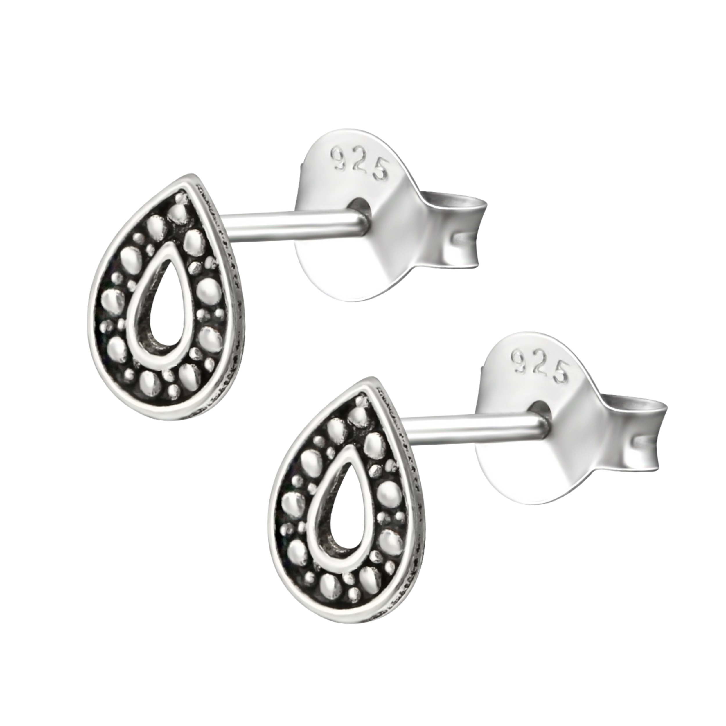 Beaded Teardrop Stud Earrings | Tiny Minimalist Bohemian Boho Chic Fashion Jewelry for Women