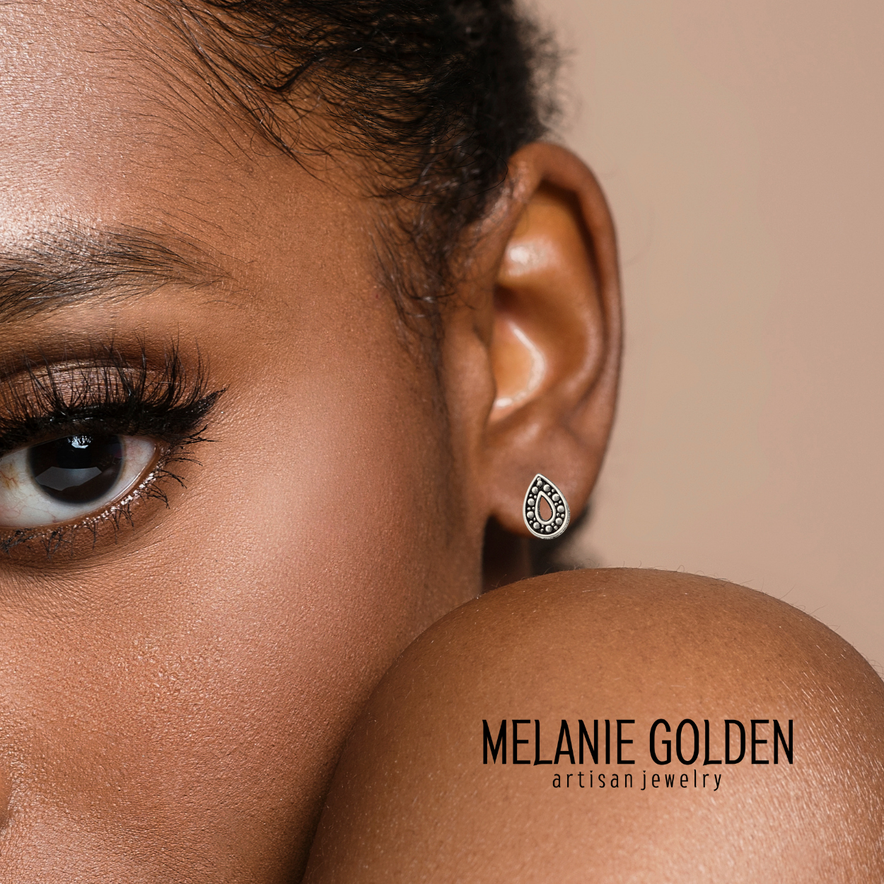 Beaded Teardrop Stud Earrings | Tiny Minimalist Bohemian Boho Chic Fashion Jewelry for Women