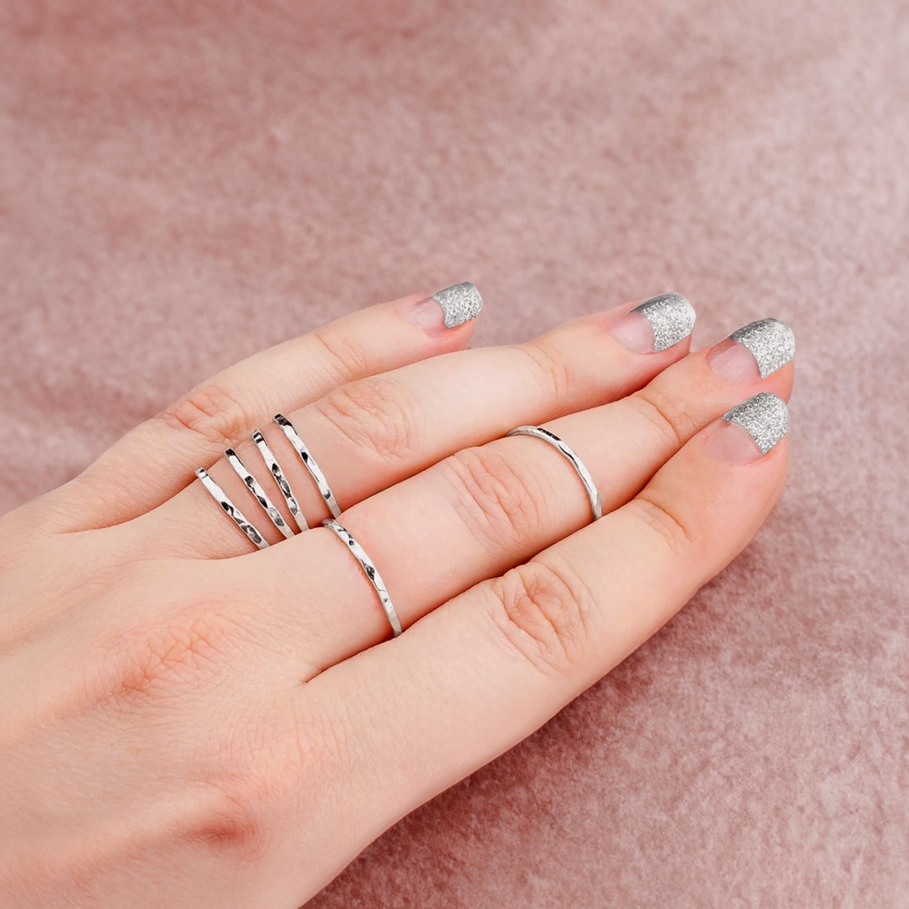 Hammered Stacking Ring