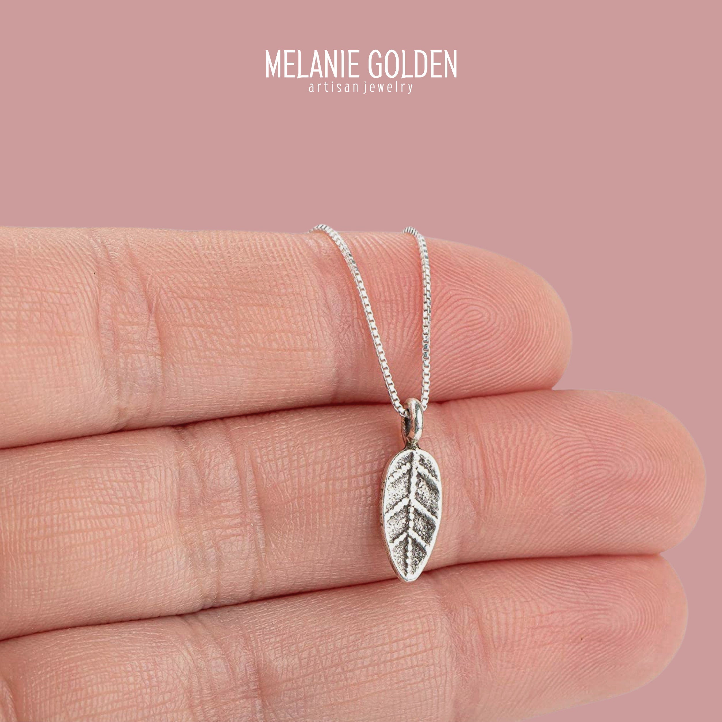 Tiny Sterling Silver Leaf Necklace | Multiple Choices Available: Philodendron, Monstera, Magnolia, Fiscus | Perfect Gift for Plant Lovers