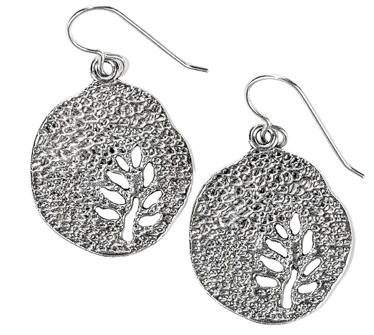 Tree Branch Disc Dangle Earrings - Melanie Golden Jewelry - dangle earrings, earrings, flora