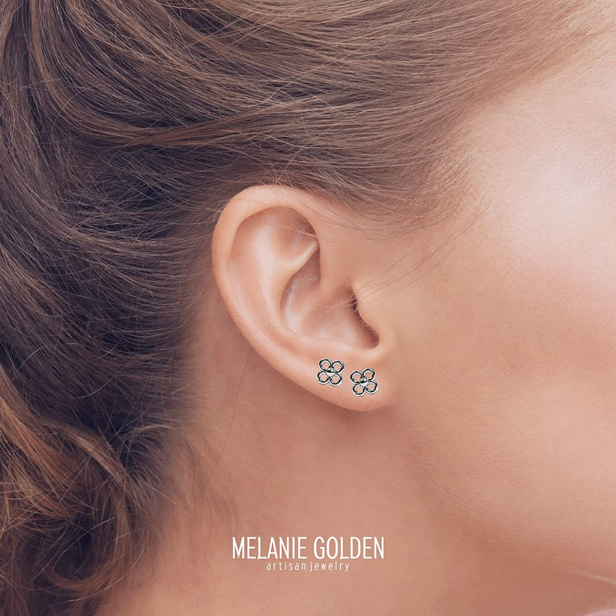 Mini Flower Stud Earrings - Melanie Golden Jewelry - Earrings, flora, stud, stud earrings
