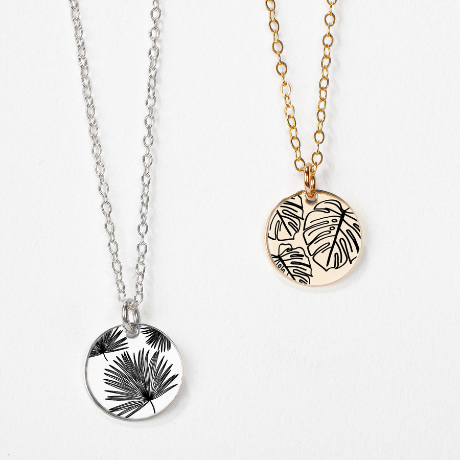 Plant Mama Disc Necklace