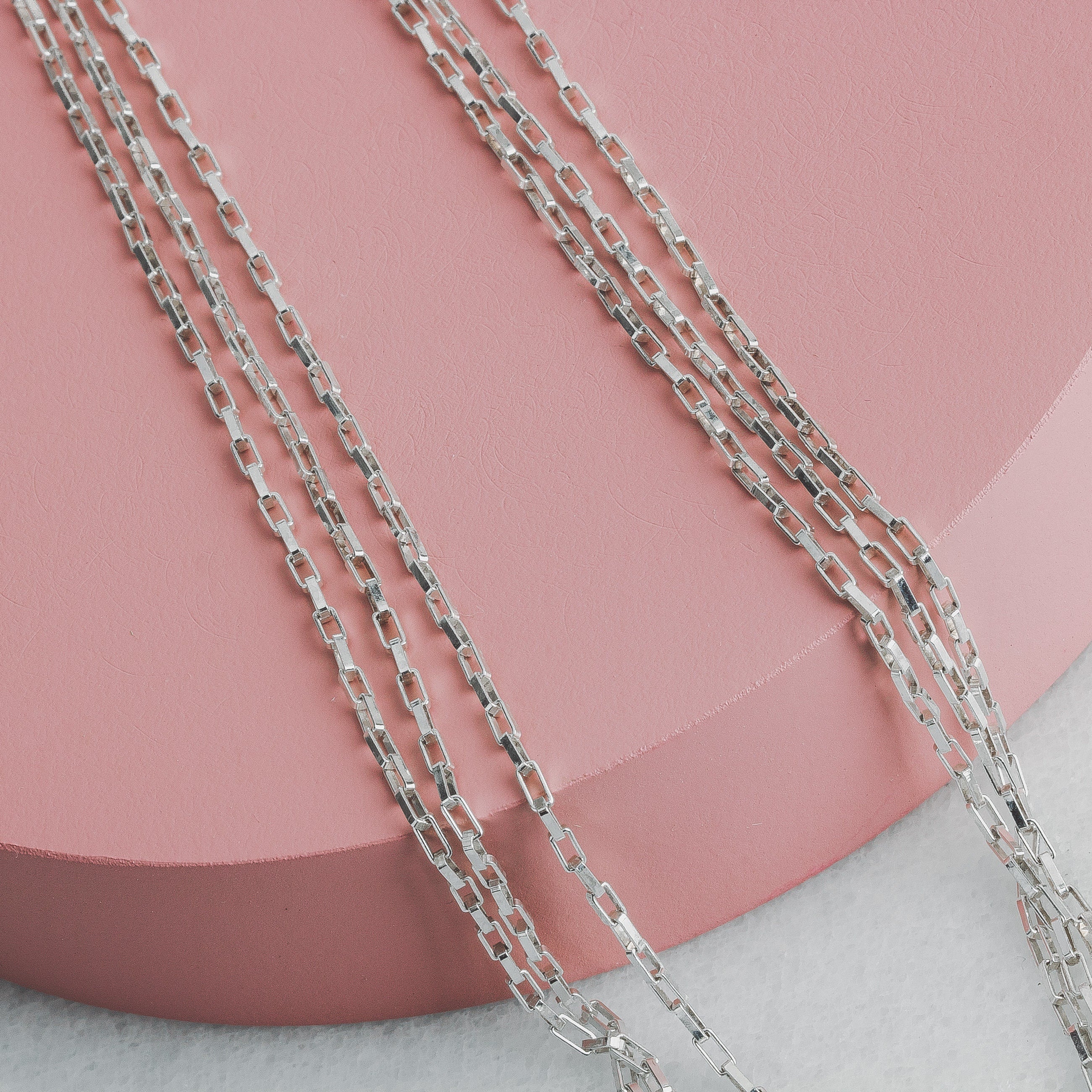 Triple Box Chain Necklace - Melanie Golden Jewelry - _badge_NEW, chain necklaces, essential chains, everyday, necklaces, New