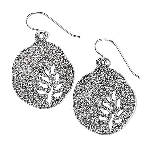 Tree Branch Disc Dangle Earrings - Melanie Golden Jewelry - dangle earrings, earrings, flora