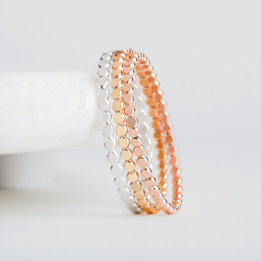 Trio of Glimmer Stacking Rings
