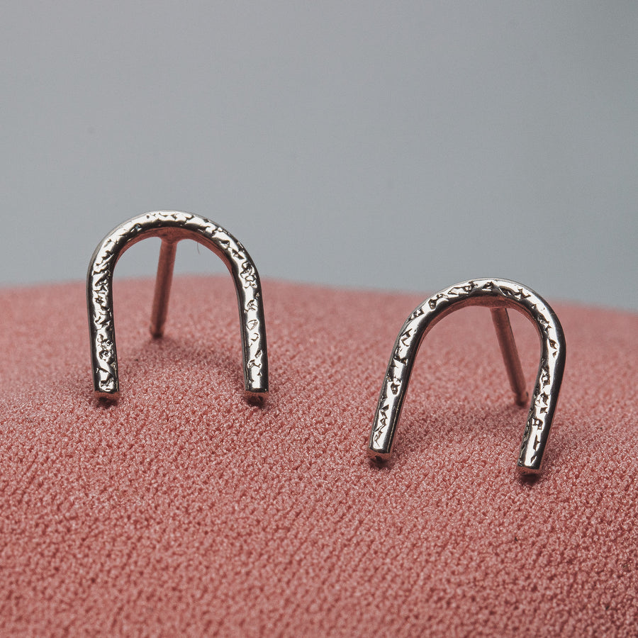 Mini Arch Earrings - Melanie Golden Jewelry - earrings, everyday, stud, stud earrings