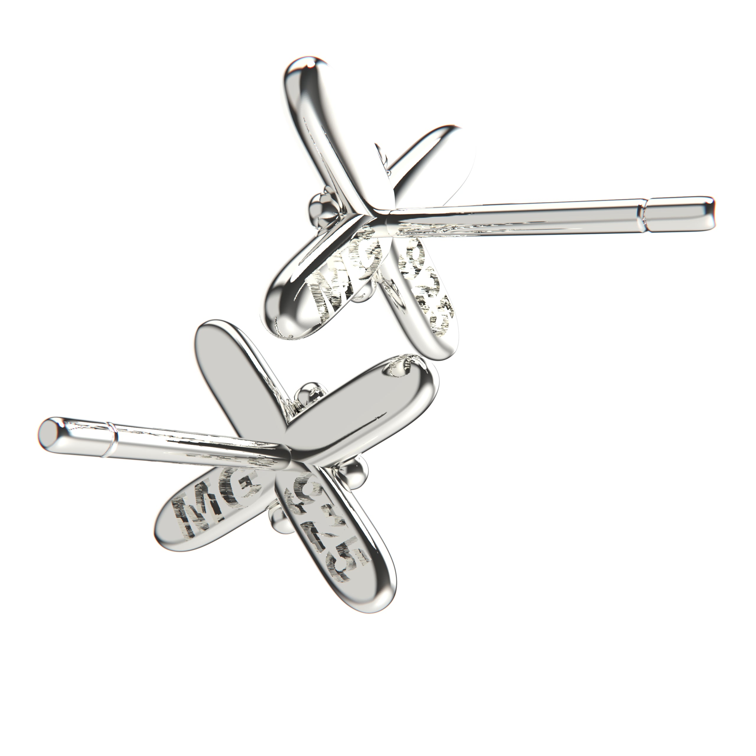 XOE X Post Earrings in Sterling Silver, Gold, or Rose Gold | Melanie Golden Artisan Jewelry Designer Series