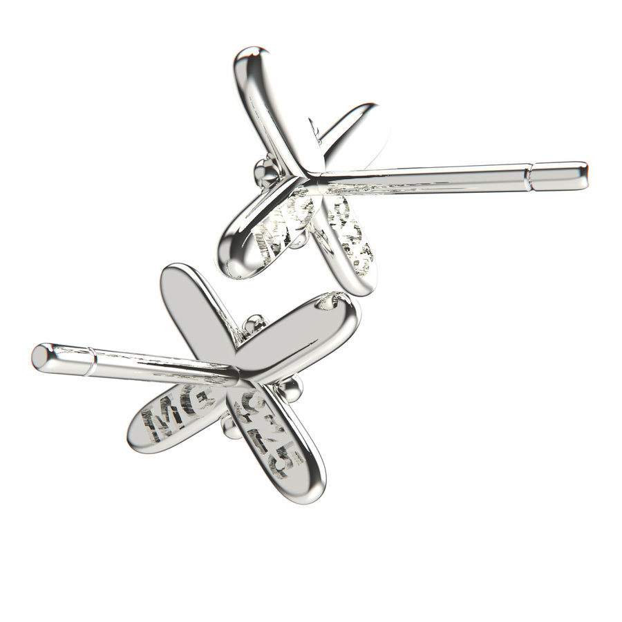 XOE X Post Earrings in Sterling Silver, Gold, or Rose Gold | Melanie Golden Artisan Jewelry Designer Series