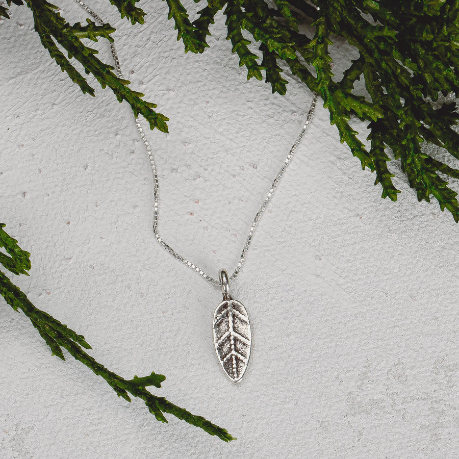 Tiny Sterling Silver Leaf Necklace | Multiple Choices Available: Philodendron, Monstera, Magnolia, Fiscus | Perfect Gift for Plant Lovers