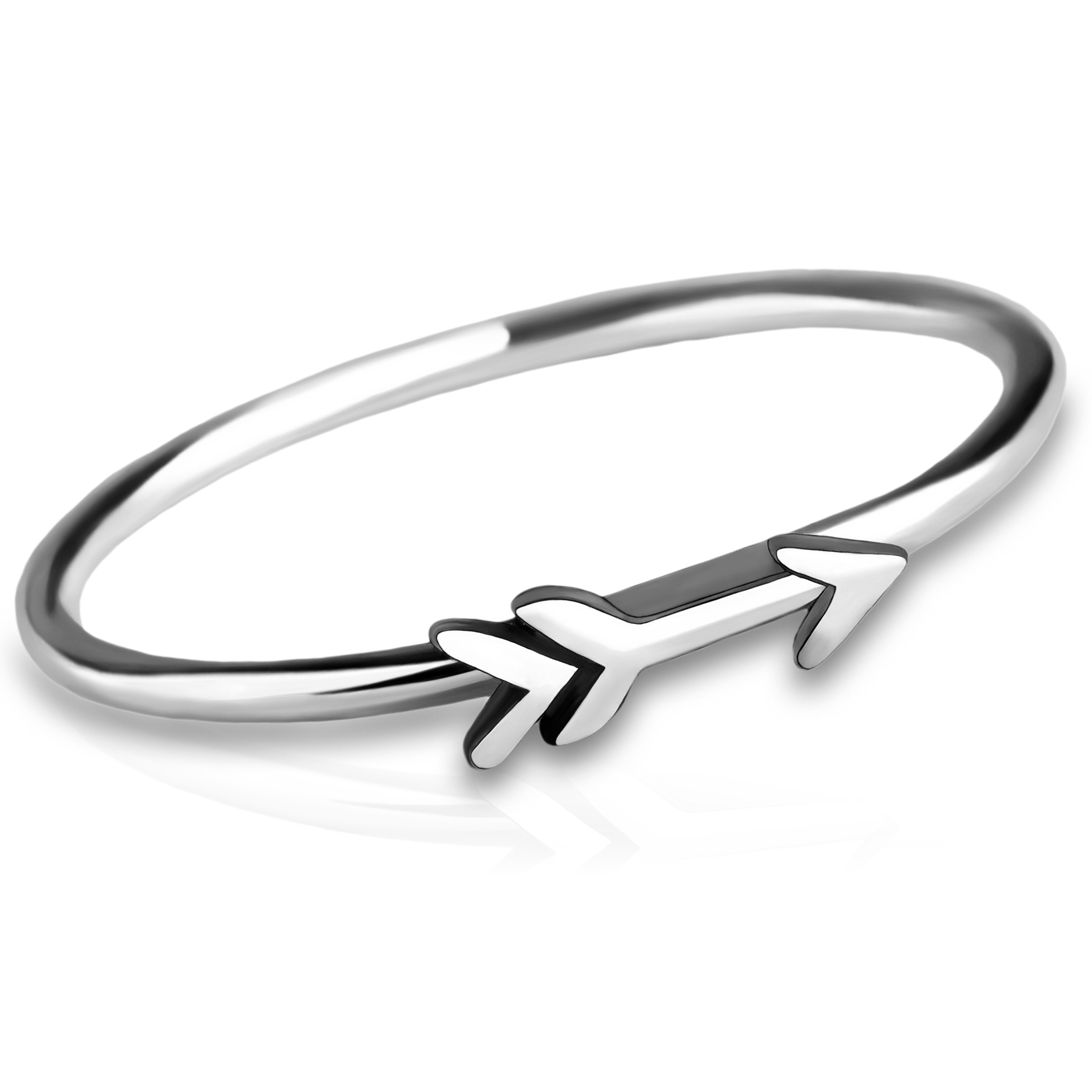 Thin Arrow Stacking Ring in 925 Sterling Silver for Women and Girls | Comfort Fit | USA Sizes 4-12