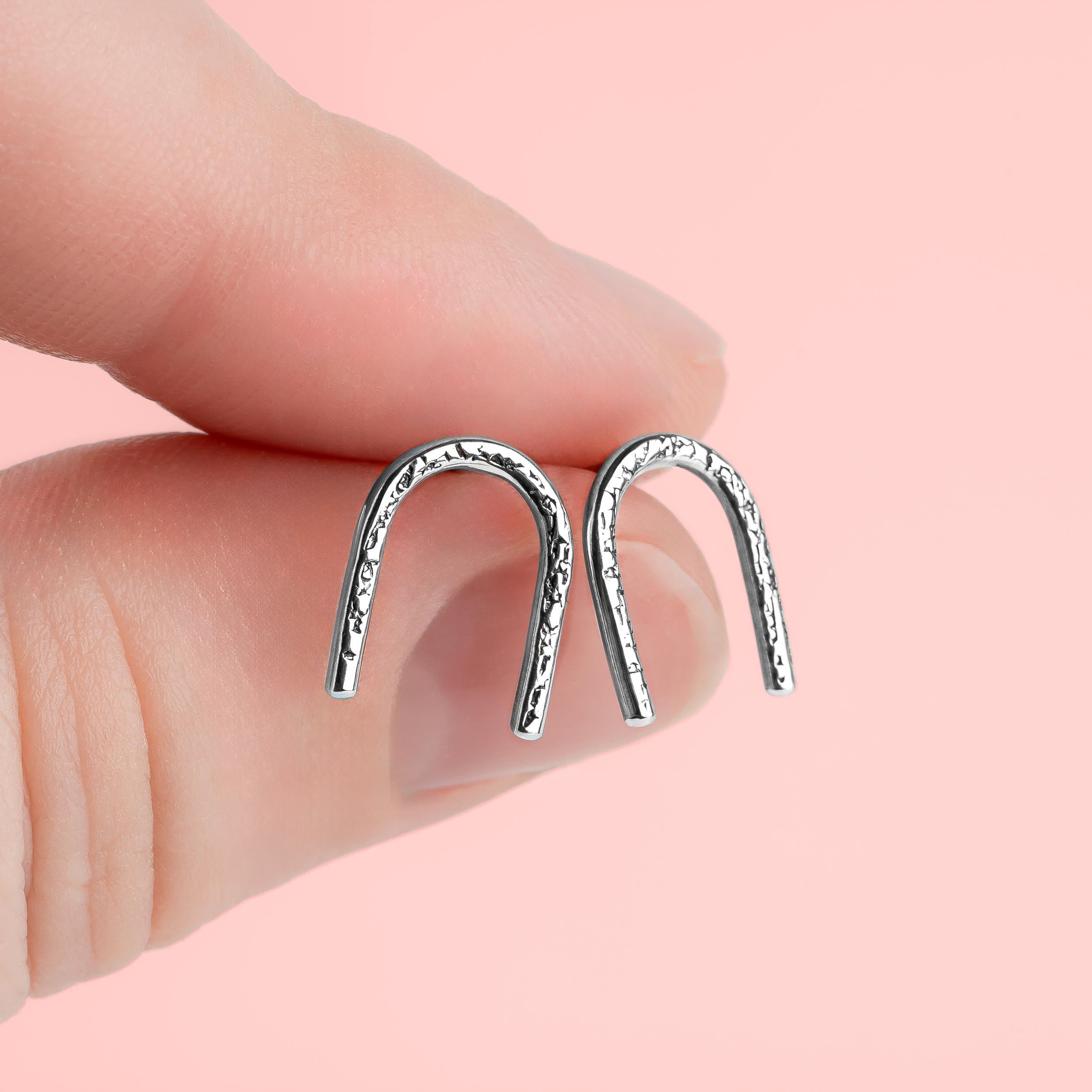 Set of 7 Thin Arrow Stacking Rings in 925 Sterling Silver and 14K Gold Fill for Women and Girls | Comfort Fit | USA Sizes 4-12