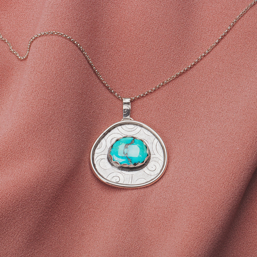 Morenci Turquoise Gemstone Necklace