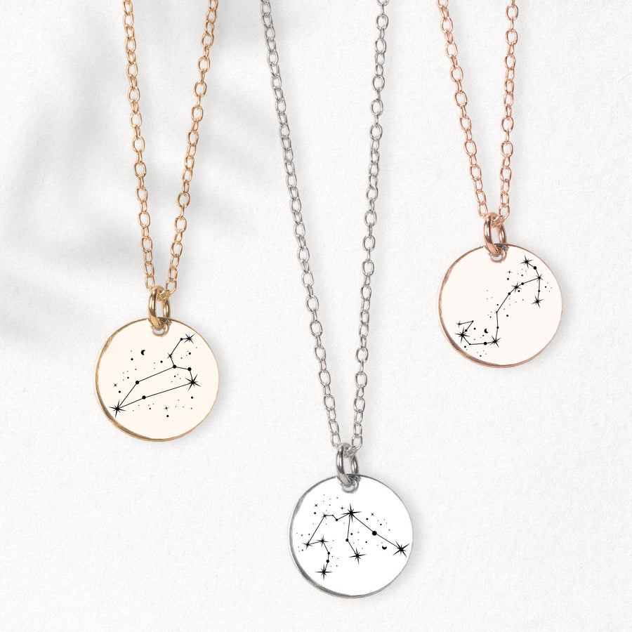 Constellation Disc Necklace