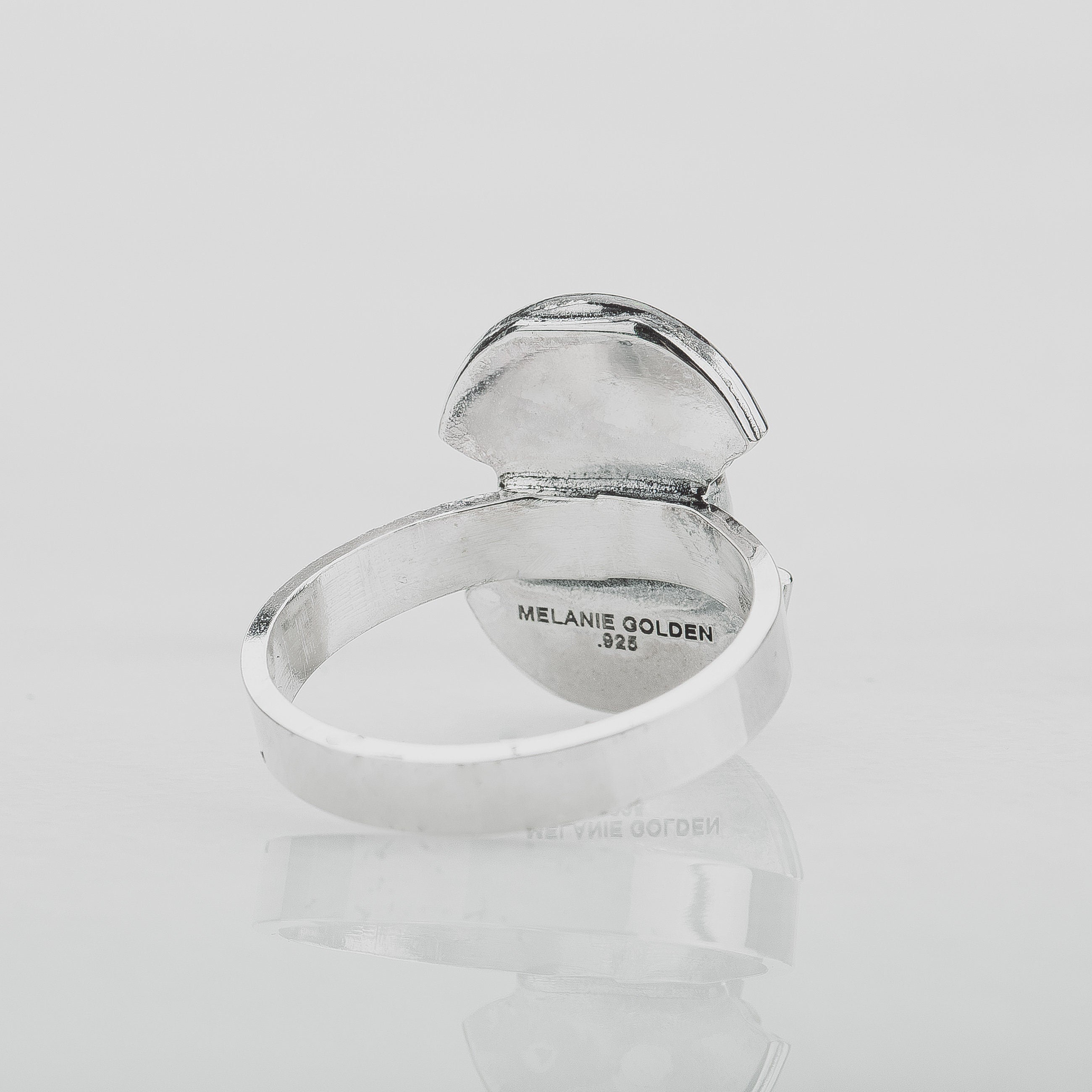 Size 5.25 Opal Shield Ring | Colorful Rainbow Australian Opal Gemstone Ring In Sterling Silver | Beaded Dotted Warrior Oval Statement Ring