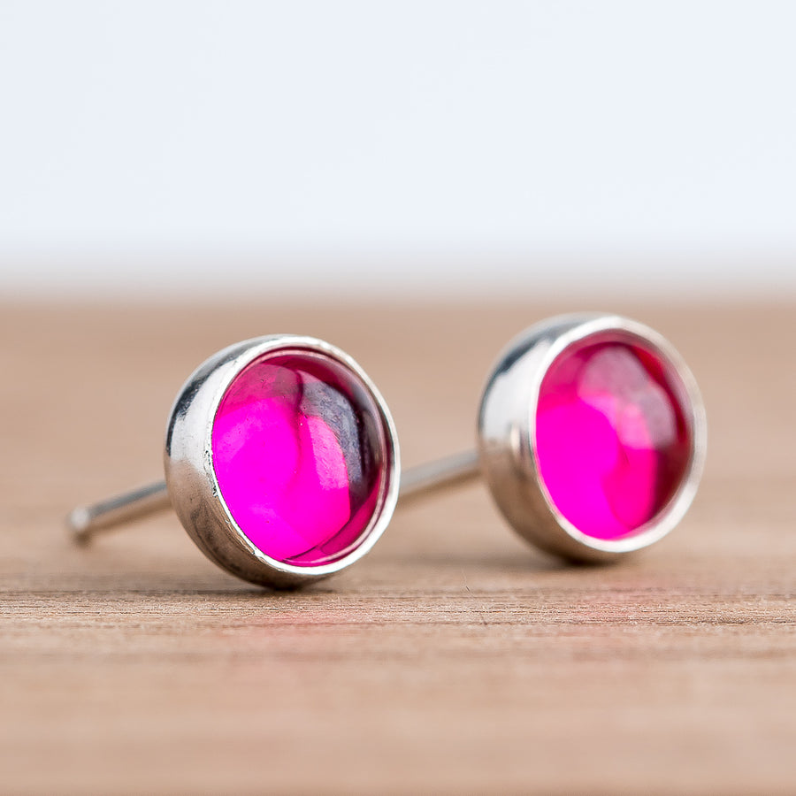 Ruby Gemstone Stud Earrings - Melanie Golden Jewelry - Earrings, stud, stud earrings