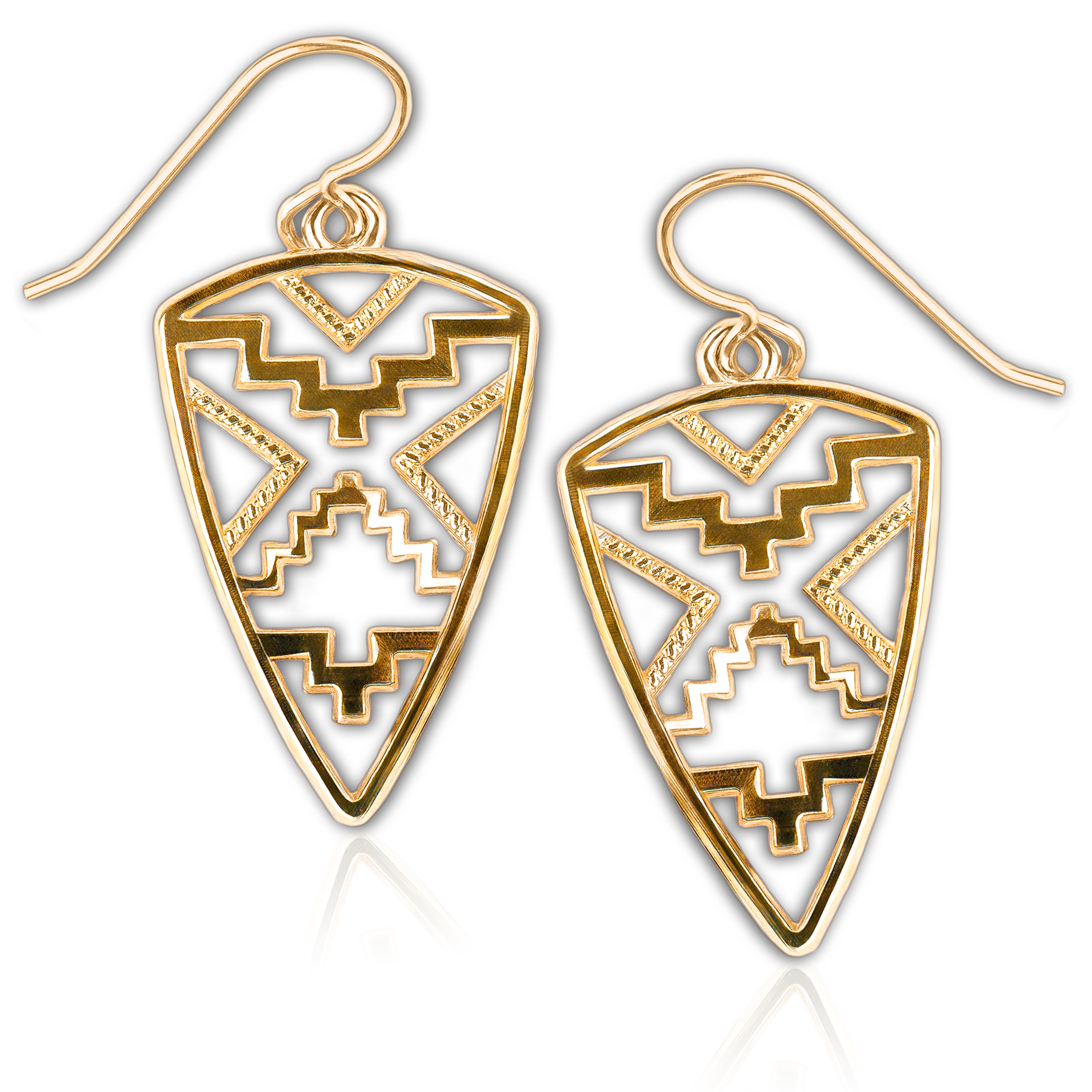 Gold Bohemian Boho Dangle Drop Earrings | Fun Golden Jewelry for Women