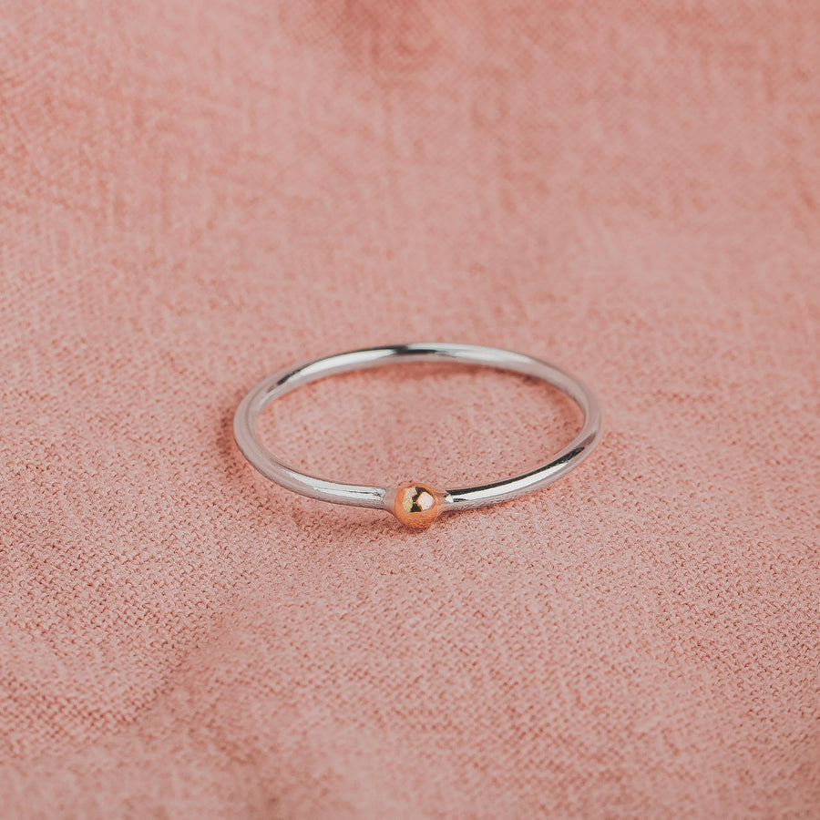Gold Dot Stacking Ring