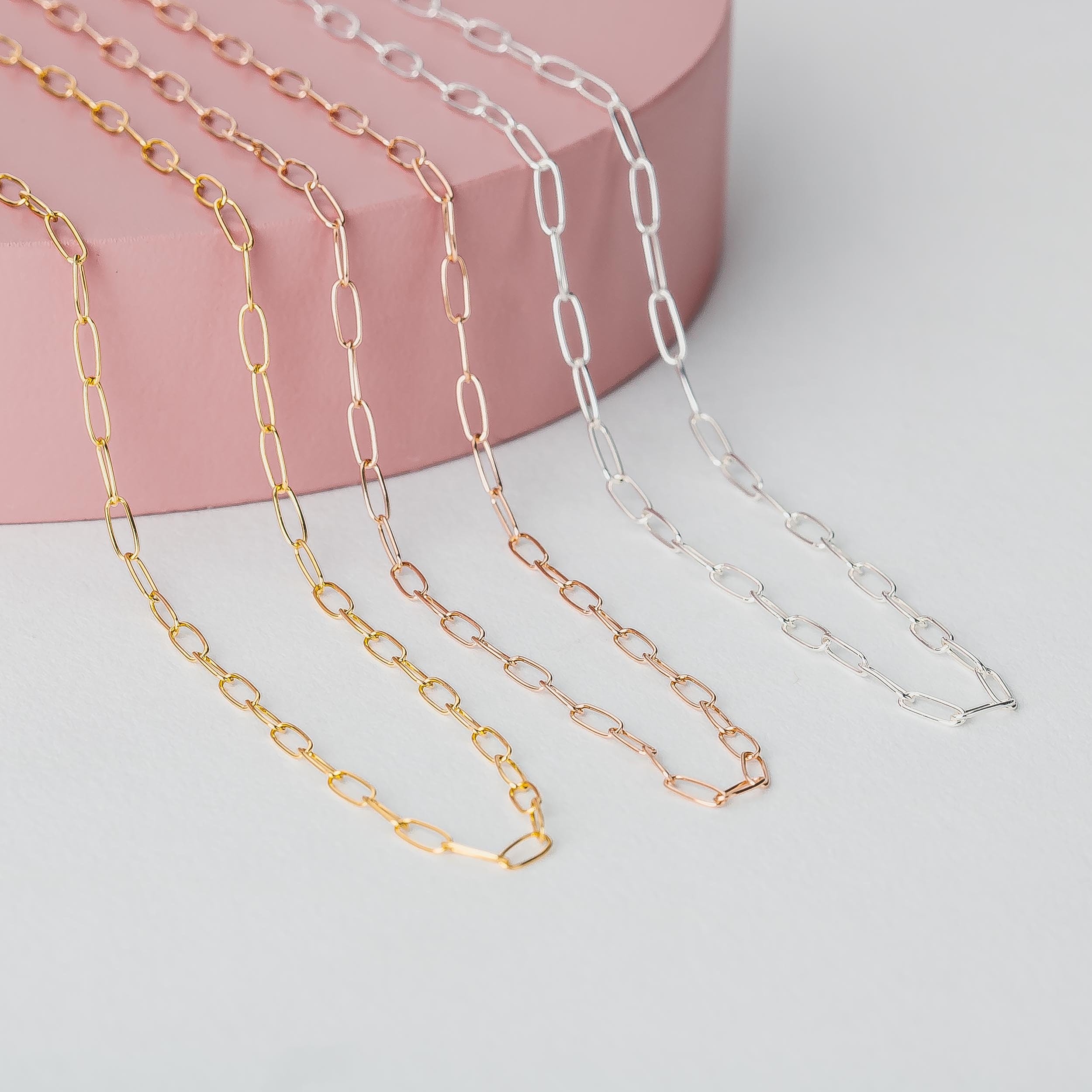 Paperclip Chain Gift Set - Melanie Golden Jewelry - _badge_new, bracelets, bridal party, essential chains, everyday essentials, gift sets, love, necklaces, new