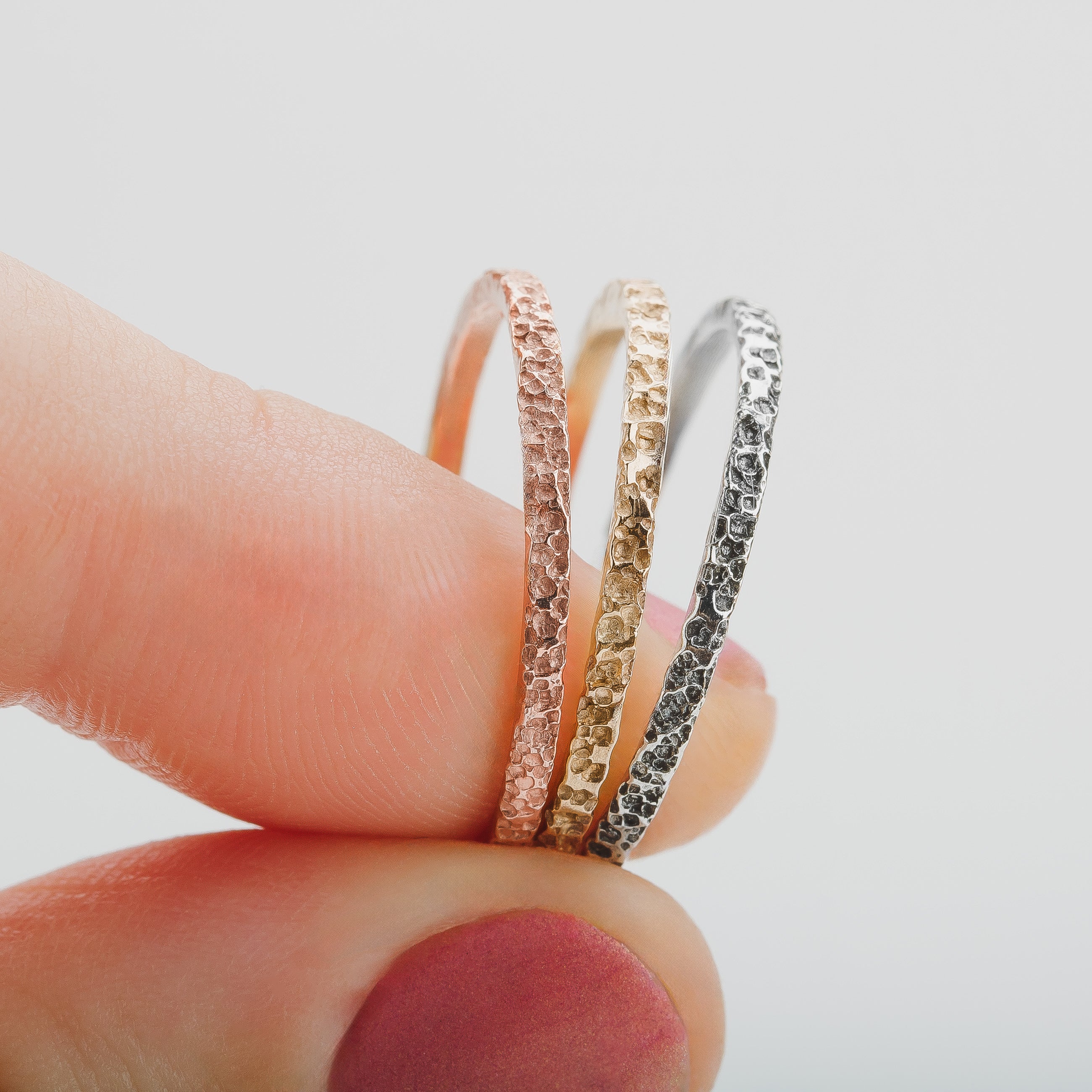 Trio of Boulder Stacking Rings