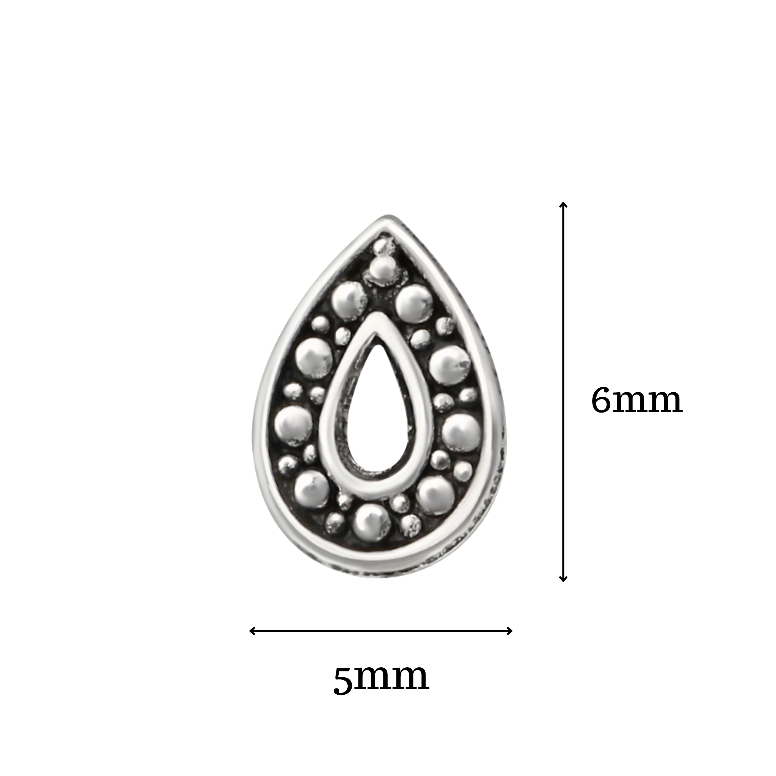 Beaded Teardrop Stud Earrings | Tiny Minimalist Bohemian Boho Chic Fashion Jewelry for Women