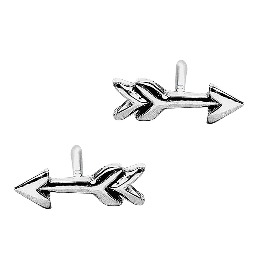 Shooting Arrow Stud Earrings - Melanie Golden Jewelry - earrings, post earrings, stud, stud earrings, symbolic
