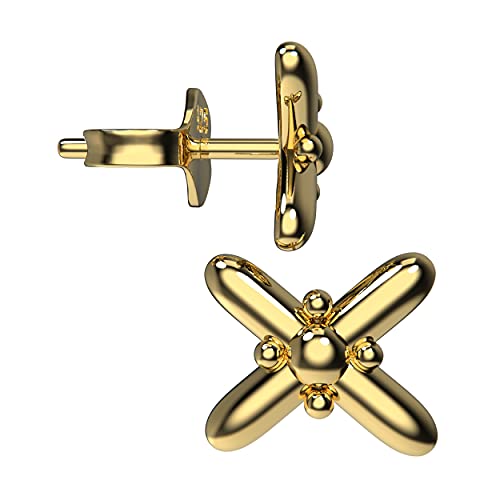 XOE X Post Earrings in Sterling Silver, Gold, or Rose Gold | Melanie Golden Artisan Jewelry Designer Series