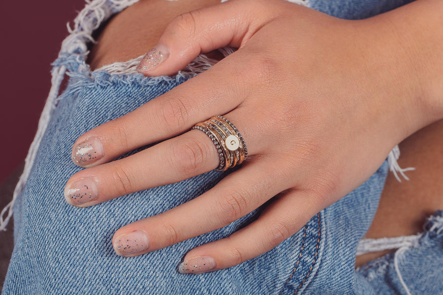 Sterling Silver Stacking Rings, 3 Stacking Ring Set | Lora Douglas Jewelry