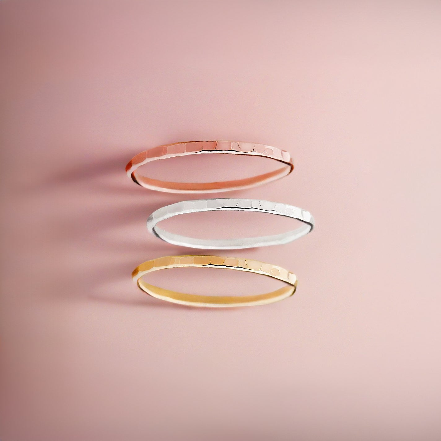 Hammered Stacking Ring
