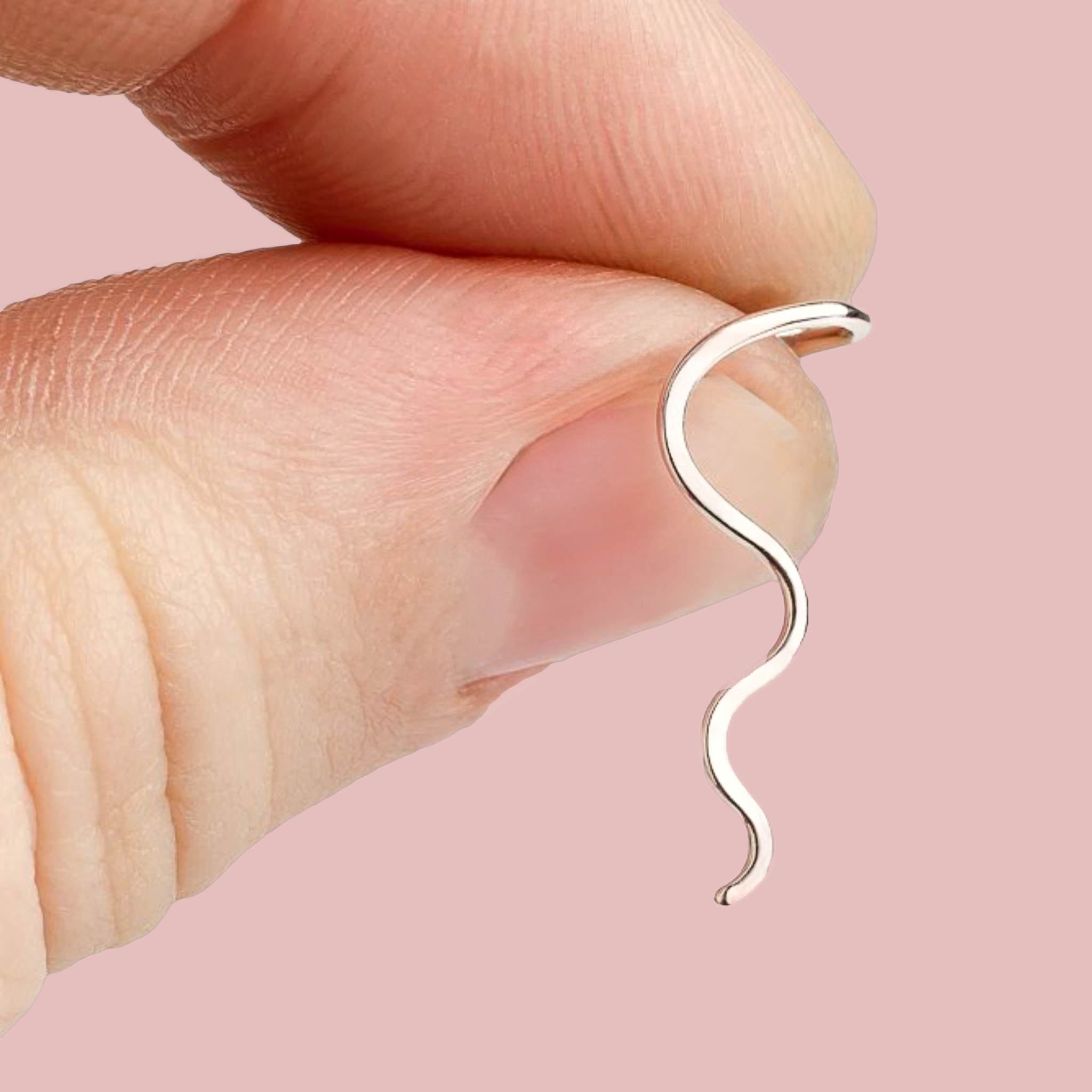 The Original Sterling Silver Wave Cartilage Earring Ear Climber | Helix Piercing Jewelry for Women and Girls