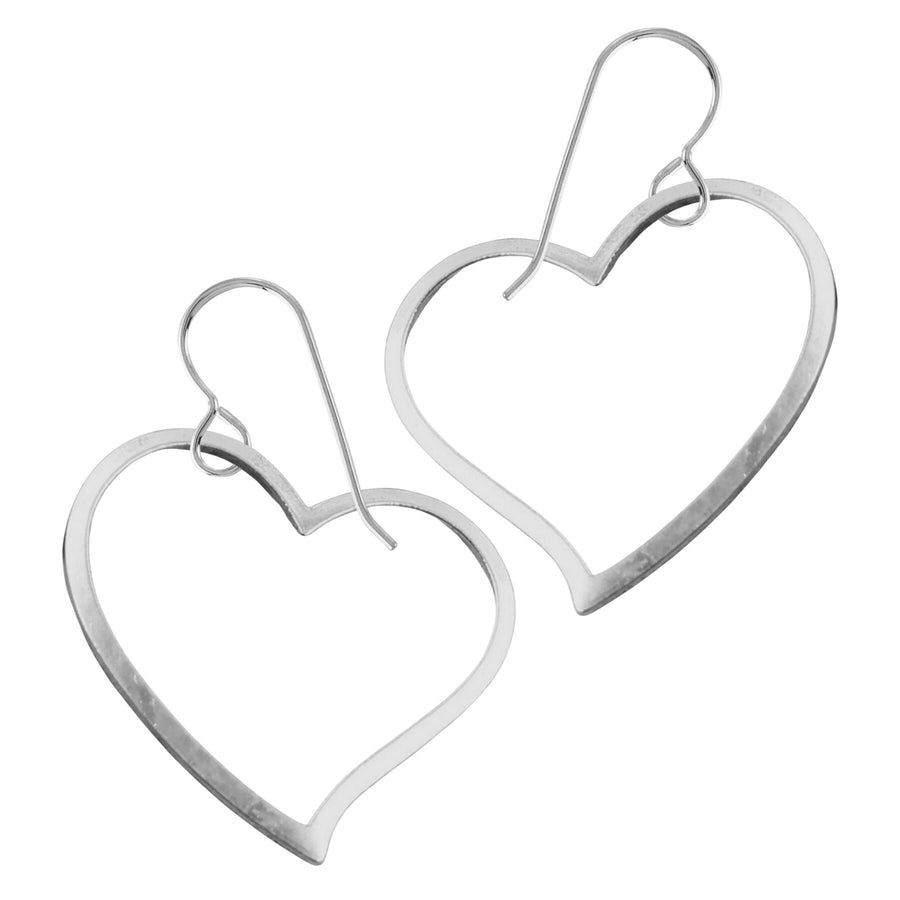 Heart Dangle Drop Earrings For Women And Girls | Valentines & Love Jewelry | Multiple Styles Available (Giant Heart Earrings)