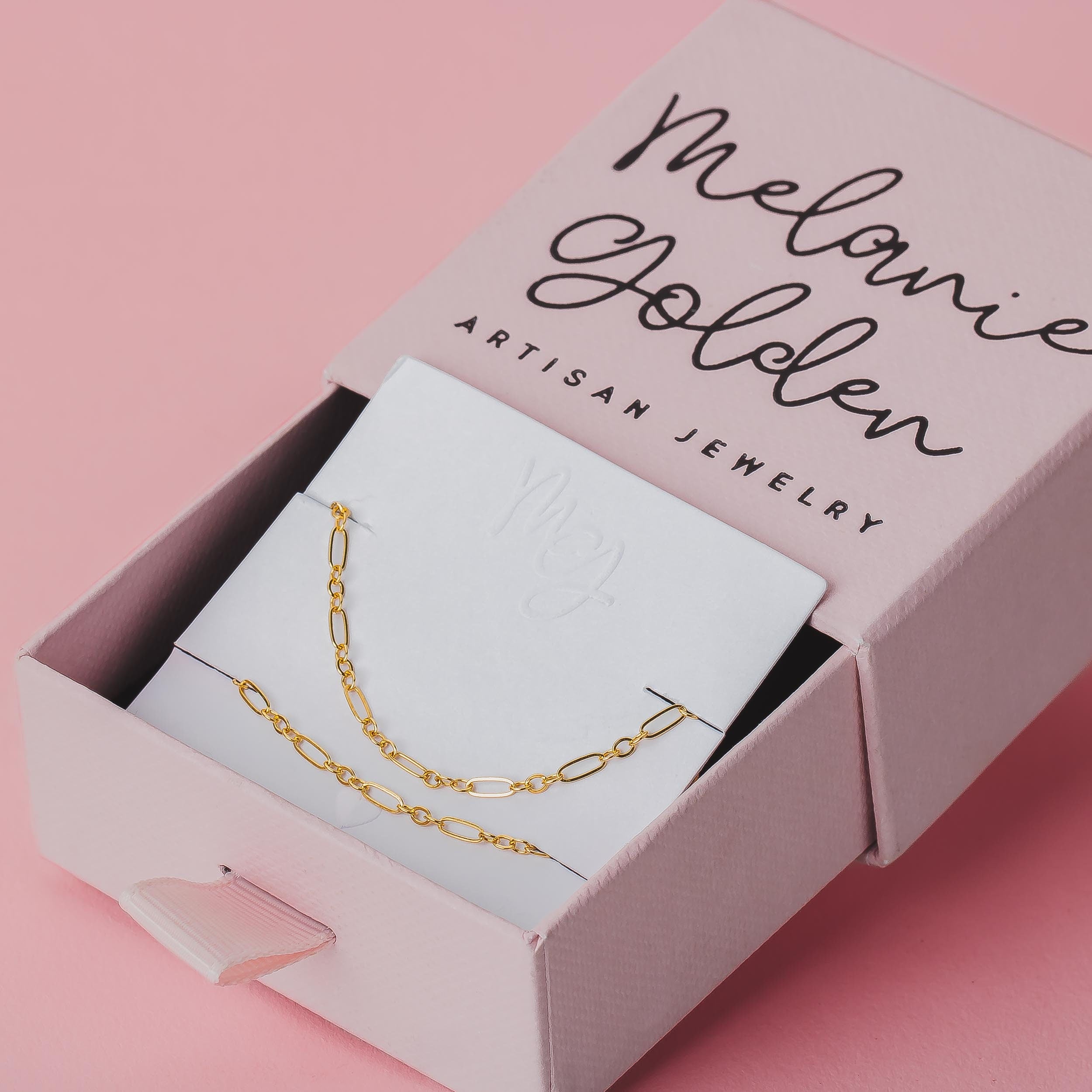 Sadie Chain Necklace & Bracelet Gift Set - Melanie Golden Jewelry - _badge_new, bracelet, bridal party, essential chains, everyday essentials, gift sets, love, necklace, new